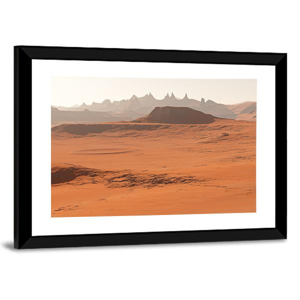 Mars Landscape Canvas Wall Art-3 Horizontal-Gallery Wrap-25" x 16"-Tiaracle