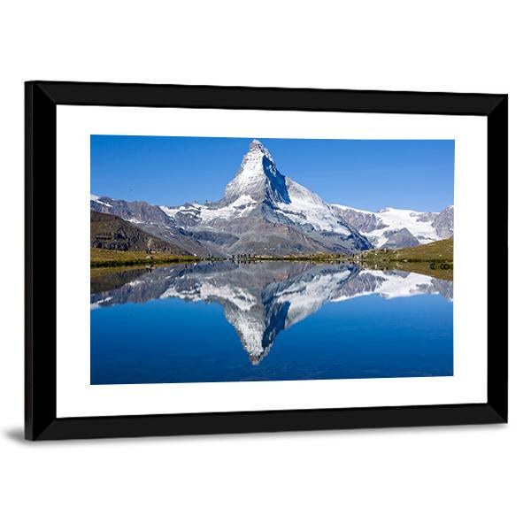 Matterhorn Mountain Switzerland Canvas Wall Art-1 Piece-Framed Print-20&quot; x 16&quot;-Tiaracle