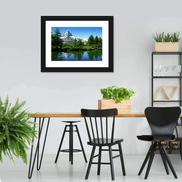 Matterhorn Switzerland Canvas Wall Art-3 Horizontal-Gallery Wrap-25" x 16"-Tiaracle