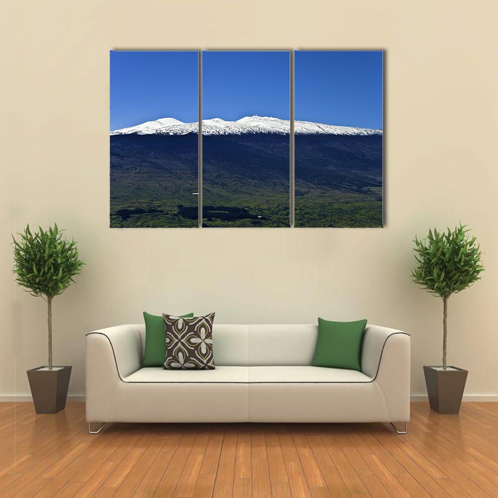 Mauna Kea Covered In Snow Canvas Wall Art-3 Horizontal-Gallery Wrap-25" x 16"-Tiaracle