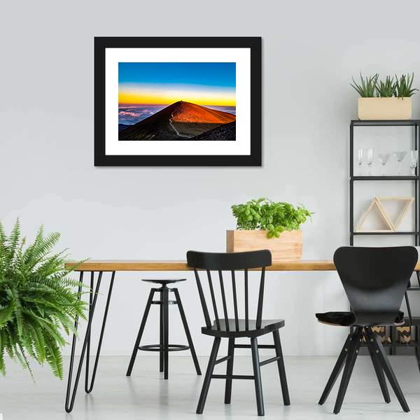Mauna Kea Hawaii Canvas Wall Art-1 Piece-Framed Print-20" x 16"-Tiaracle