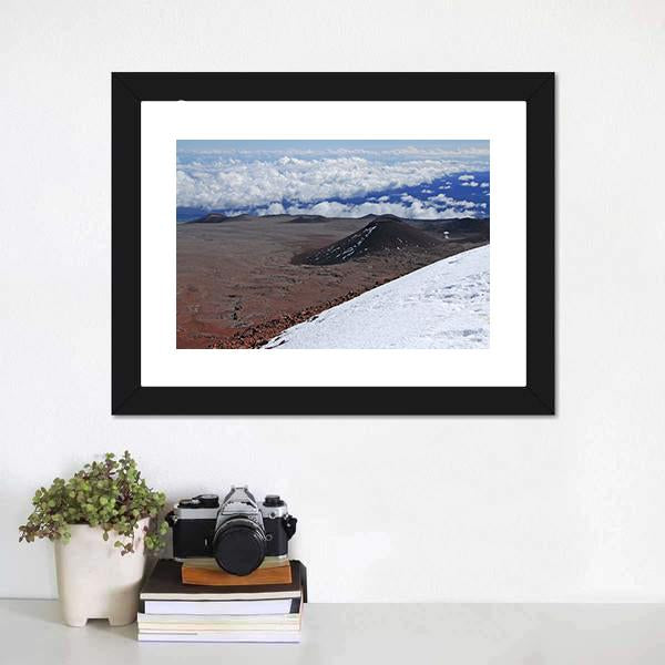 Mauna Kea Volcano Canvas Wall Art-1 Piece-Framed Print-20" x 16"-Tiaracle