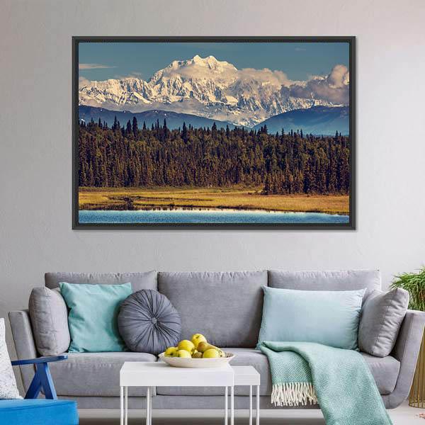 McKinley Peak Canvas Wall Art-5 Horizontal-Gallery Wrap-22" x 12"-Tiaracle