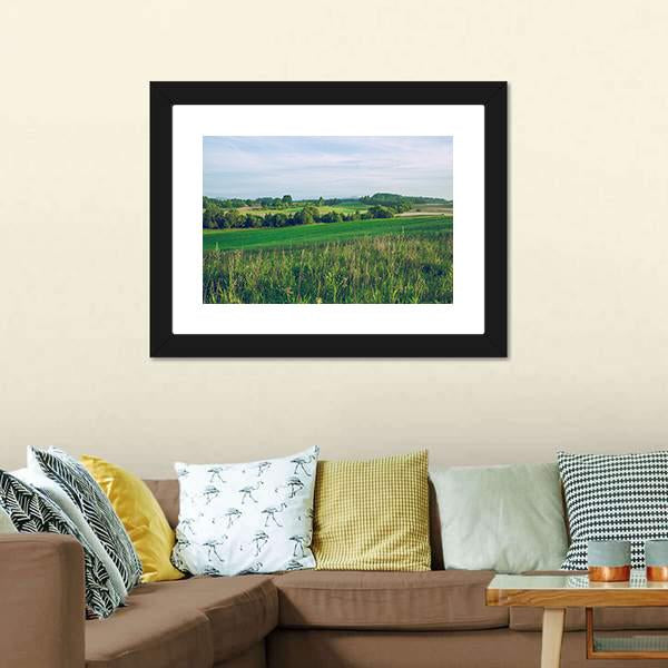 Meadow In Summer Canvas Wall Art-3 Horizontal-Gallery Wrap-25" x 16"-Tiaracle