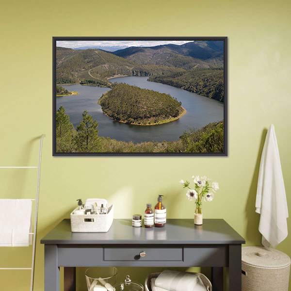 Meandro Del Melero Spain Canvas Wall Art-5 Horizontal-Gallery Wrap-22" x 12"-Tiaracle