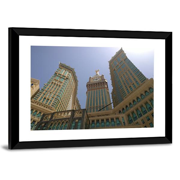 Mecca Clock Tower Canvas Wall Art-5 Horizontal-Gallery Wrap-22" x 12"-Tiaracle