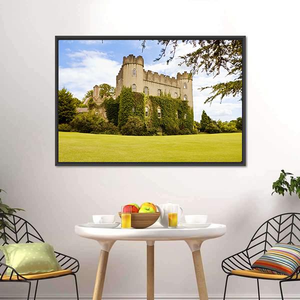 Medieval Irish Castle Canvas Wall Art-1 Piece-Floating Frame-24" x 16"-Tiaracle