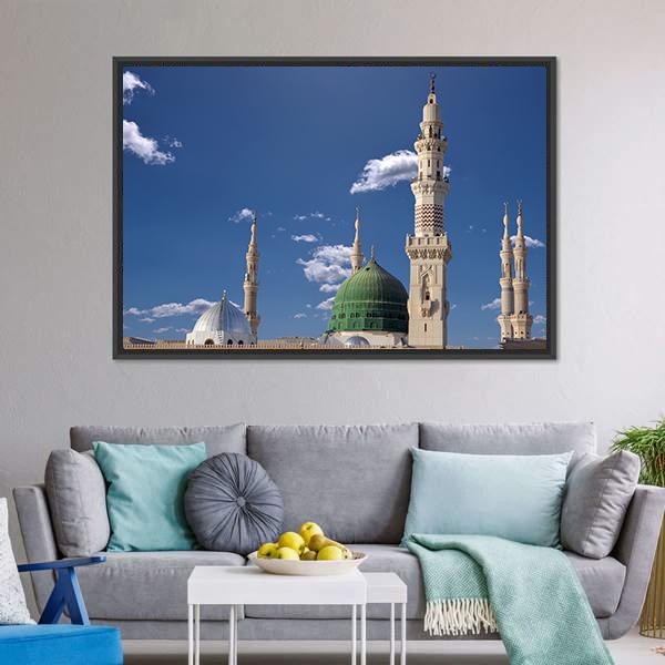 Medinah Mosque Canvas Wall Art-5 Horizontal-Gallery Wrap-22" x 12"-Tiaracle