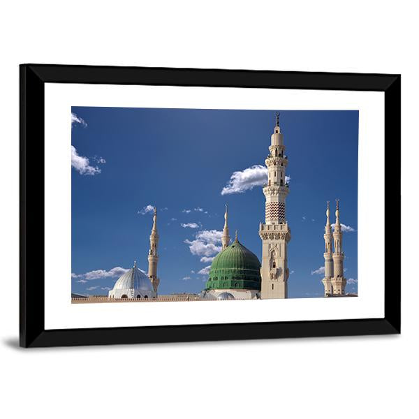 Medinah Mosque Canvas Wall Art-5 Horizontal-Gallery Wrap-22" x 12"-Tiaracle