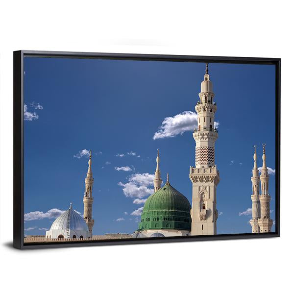 Medinah Mosque Canvas Wall Art-5 Horizontal-Gallery Wrap-22" x 12"-Tiaracle