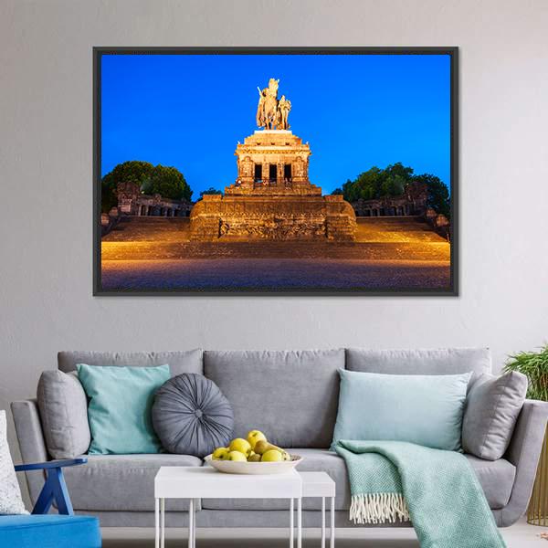 Memorial Of German Unity Canvas Wall Art-3 Horizontal-Gallery Wrap-25" x 16"-Tiaracle