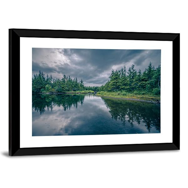 Mendenhall Glacier Park Alaska Canvas Wall Art-3 Horizontal-Gallery Wrap-25" x 16"-Tiaracle