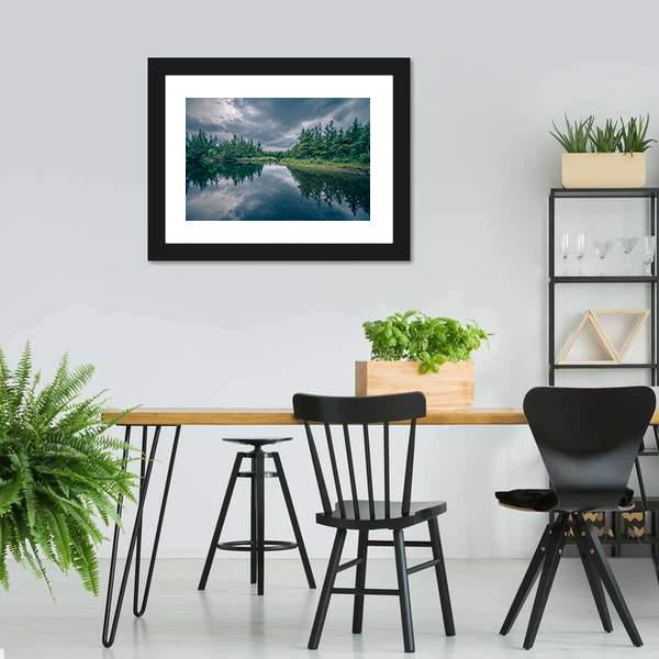 Mendenhall Glacier Park Alaska Canvas Wall Art-3 Horizontal-Gallery Wrap-25" x 16"-Tiaracle