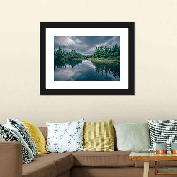Mendenhall Glacier Park Alaska Canvas Wall Art-3 Horizontal-Gallery Wrap-25" x 16"-Tiaracle
