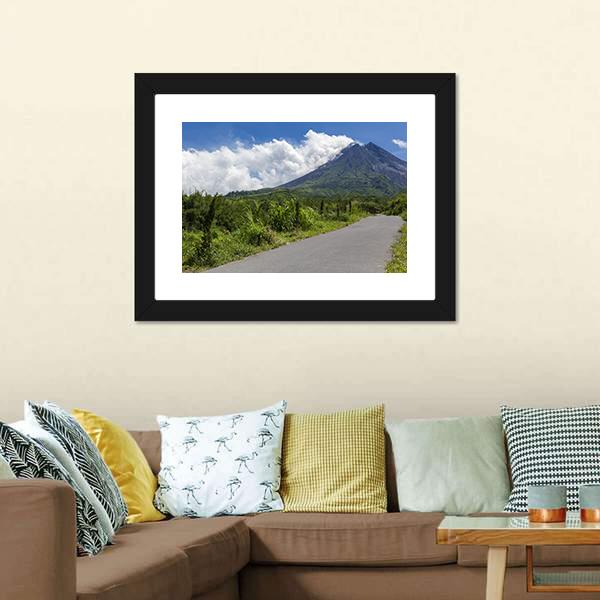 Merapi Mountain Indonesia Canvas Wall Art-3 Horizontal-Gallery Wrap-25" x 16"-Tiaracle