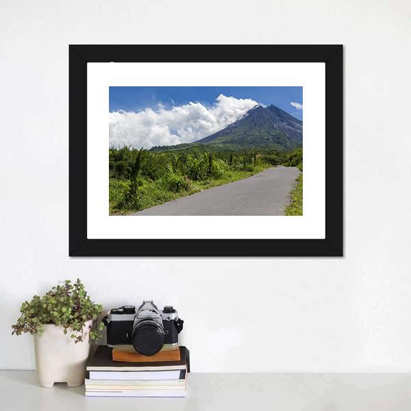 Merapi Mountain Indonesia Canvas Wall Art-3 Horizontal-Gallery Wrap-25" x 16"-Tiaracle