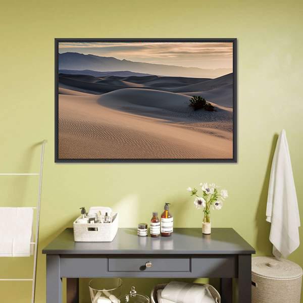 Mesquite Flat Sand Dunes Canvas Wall Art-3 Horizontal-Gallery Wrap-25" x 16"-Tiaracle