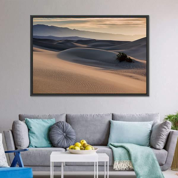 Mesquite Flat Sand Dunes Canvas Wall Art-3 Horizontal-Gallery Wrap-25" x 16"-Tiaracle