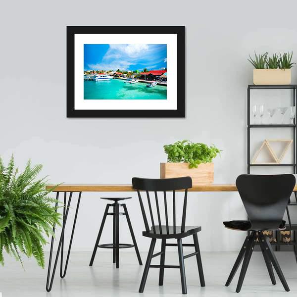 Mexico Isla Mujeres Canvas Wall Art-3 Horizontal-Gallery Wrap-25&quot; x 16&quot;-Tiaracle