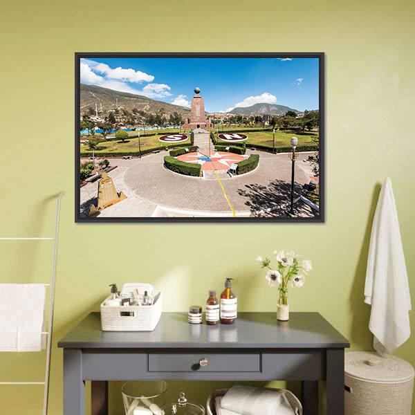 Middle Of The World Museum Canvas Wall Art-3 Horizontal-Gallery Wrap-25" x 16"-Tiaracle