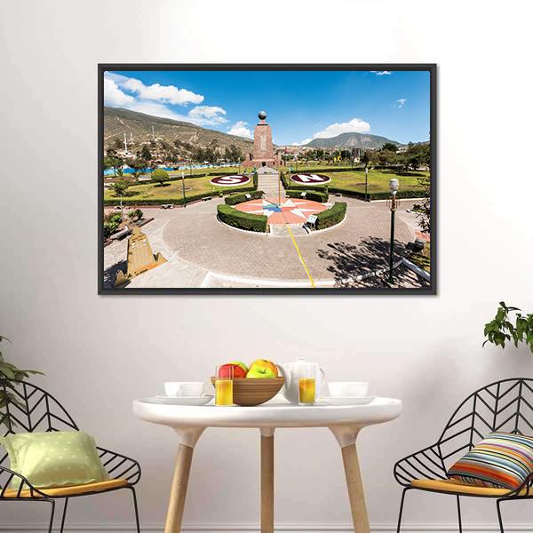 Middle Of The World Museum Canvas Wall Art-3 Horizontal-Gallery Wrap-25" x 16"-Tiaracle