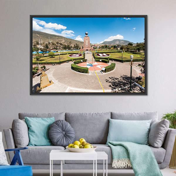 Middle Of The World Museum Canvas Wall Art-3 Horizontal-Gallery Wrap-25" x 16"-Tiaracle