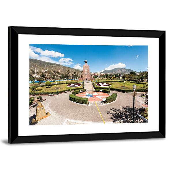 Middle Of The World Museum Canvas Wall Art-3 Horizontal-Gallery Wrap-25" x 16"-Tiaracle