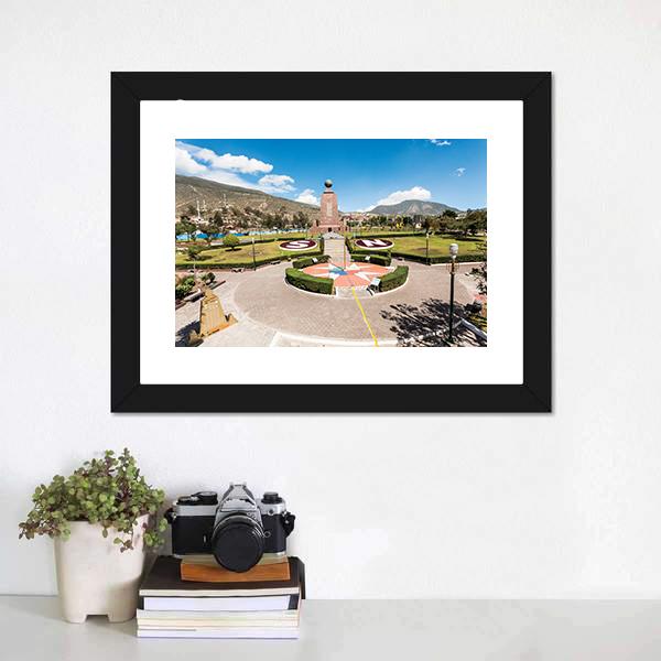 Middle Of The World Museum Canvas Wall Art-3 Horizontal-Gallery Wrap-25" x 16"-Tiaracle