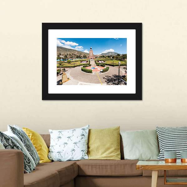 Middle Of The World Museum Canvas Wall Art-3 Horizontal-Gallery Wrap-25" x 16"-Tiaracle