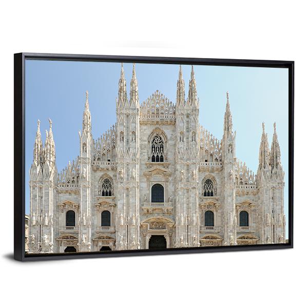 Milan Cathedral Duomo Canvas Wall Art-3 Horizontal-Gallery Wrap-25" x 16"-Tiaracle