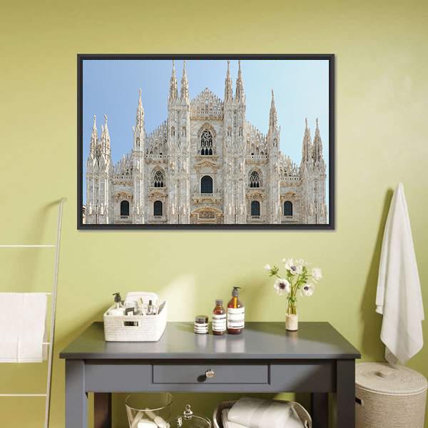 Milan Cathedral Duomo Canvas Wall Art-3 Horizontal-Gallery Wrap-25" x 16"-Tiaracle