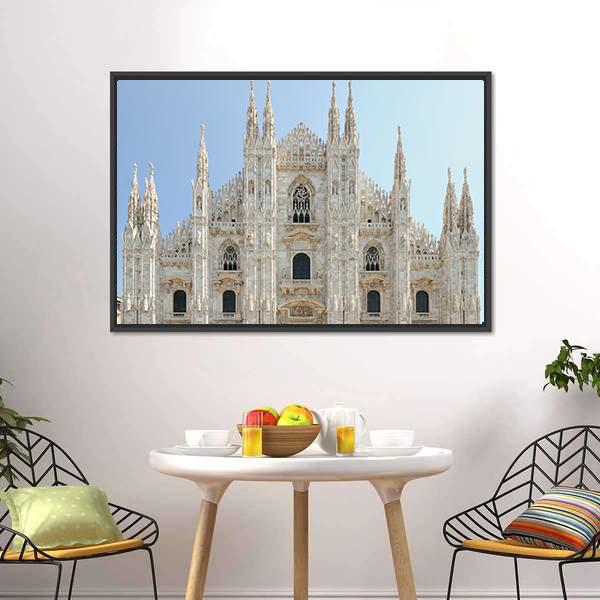 Milan Cathedral Duomo Canvas Wall Art-3 Horizontal-Gallery Wrap-25" x 16"-Tiaracle