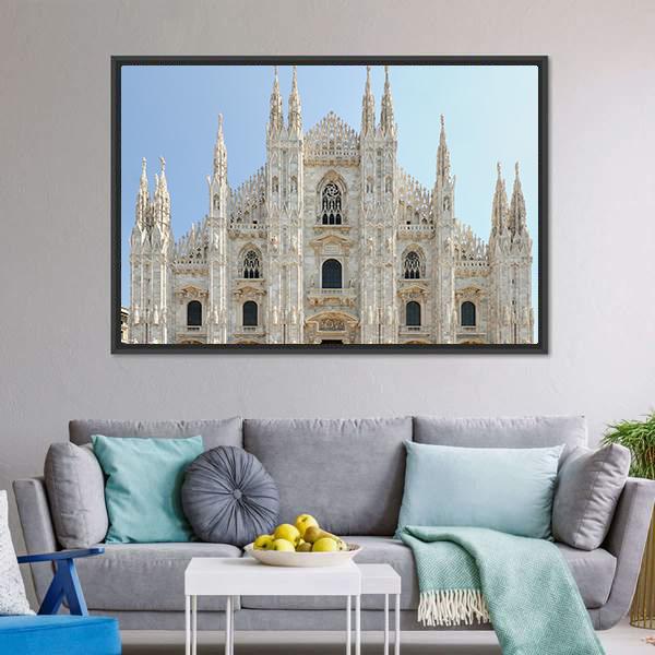 Milan Cathedral Duomo Canvas Wall Art-3 Horizontal-Gallery Wrap-25" x 16"-Tiaracle
