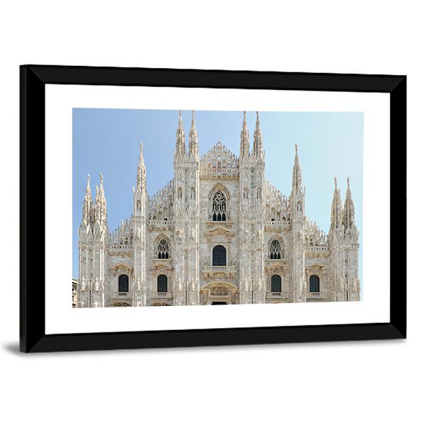 Milan Cathedral Duomo Canvas Wall Art-3 Horizontal-Gallery Wrap-25" x 16"-Tiaracle