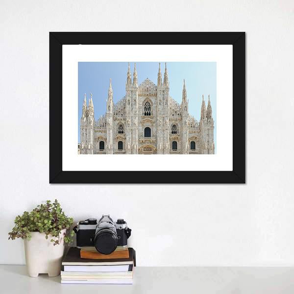 Milan Cathedral Duomo Canvas Wall Art-3 Horizontal-Gallery Wrap-25" x 16"-Tiaracle
