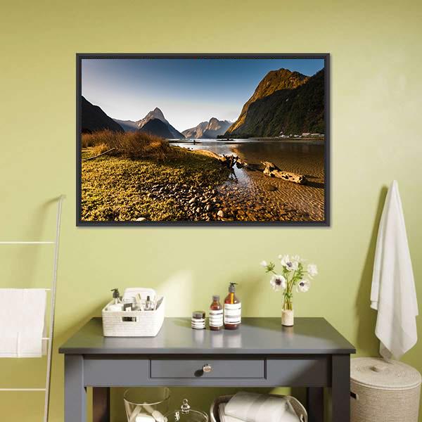 Milford Sound Canvas Wall Art-3 Horizontal-Gallery Wrap-25" x 16"-Tiaracle