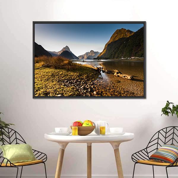 Milford Sound Canvas Wall Art-3 Horizontal-Gallery Wrap-25" x 16"-Tiaracle