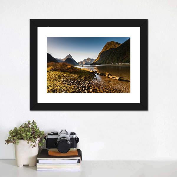Milford Sound Canvas Wall Art-3 Horizontal-Gallery Wrap-25" x 16"-Tiaracle