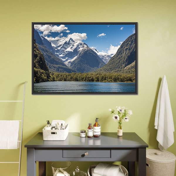 Milford Sound Fiordland Canvas Wall Art-3 Horizontal-Gallery Wrap-25" x 16"-Tiaracle