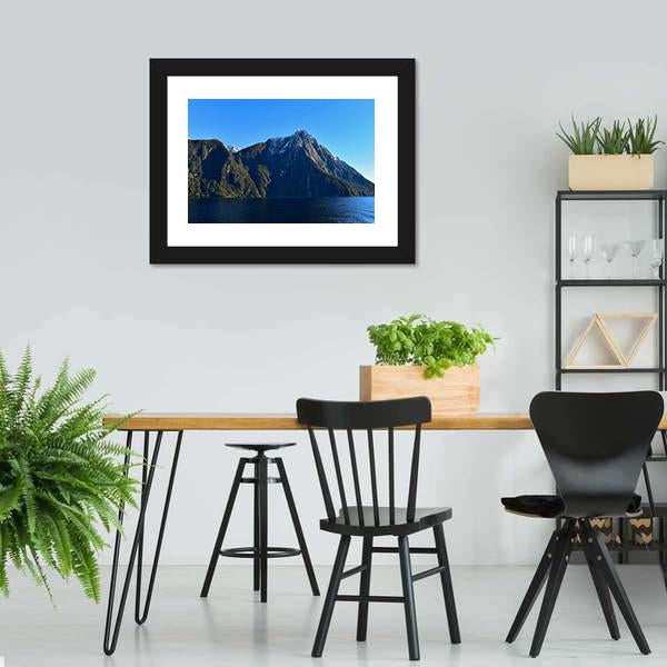 Milford Sound In Fiordland Canvas Wall Art-3 Horizontal-Gallery Wrap-25" x 16"-Tiaracle