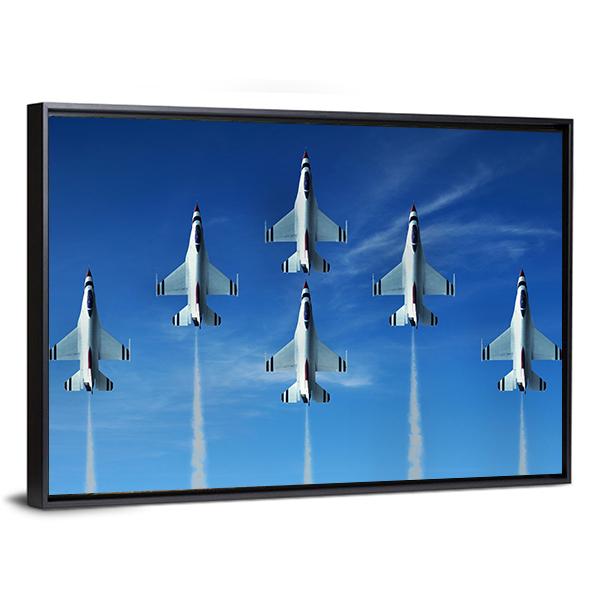 Military Aircrafts Canvas Wall Art-3 Horizontal-Gallery Wrap-25" x 16"-Tiaracle