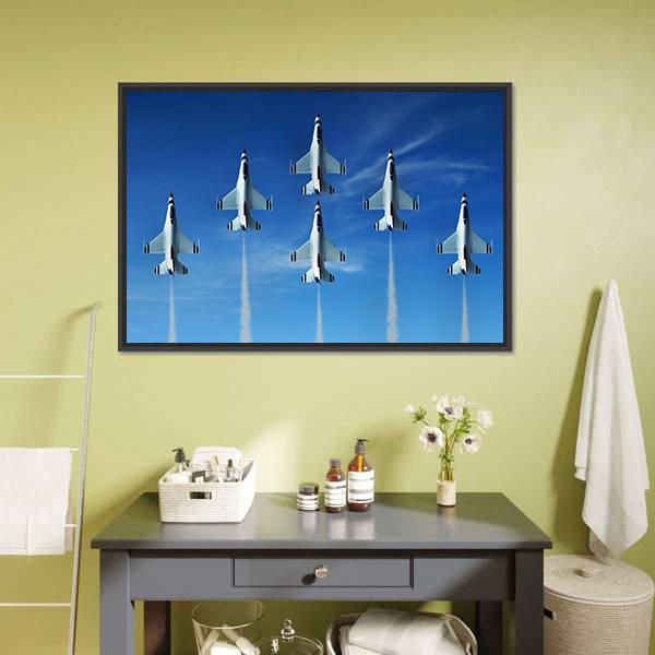 Military Aircrafts Canvas Wall Art-3 Horizontal-Gallery Wrap-25" x 16"-Tiaracle