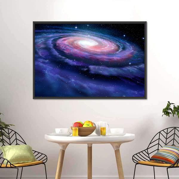 Milky Way Galaxy Canvas Wall Art-3 Horizontal-Gallery Wrap-25" x 16"-Tiaracle
