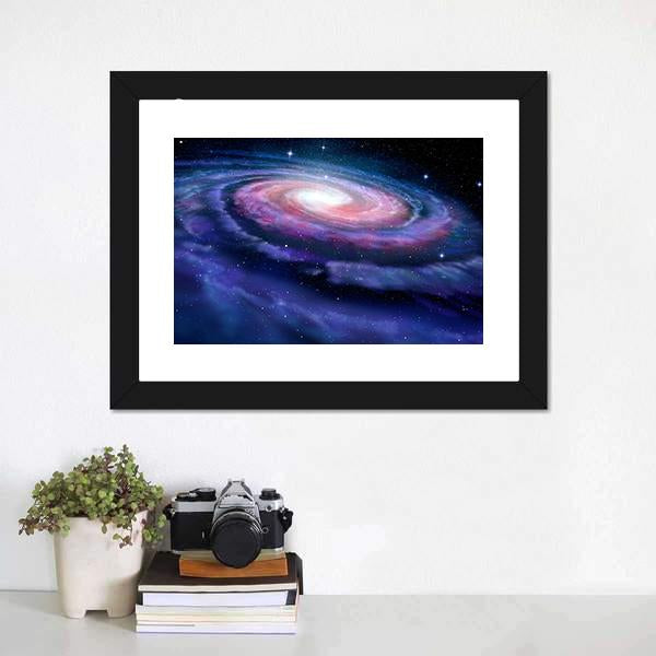 Milky Way Galaxy Canvas Wall Art-3 Horizontal-Gallery Wrap-25" x 16"-Tiaracle