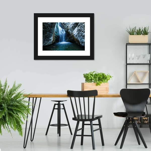 Millomeri Waterfalls Canvas Wall Art-3 Horizontal-Gallery Wrap-25" x 16"-Tiaracle