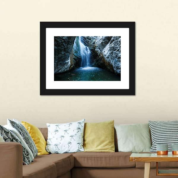 Millomeri Waterfalls Canvas Wall Art-3 Horizontal-Gallery Wrap-25" x 16"-Tiaracle