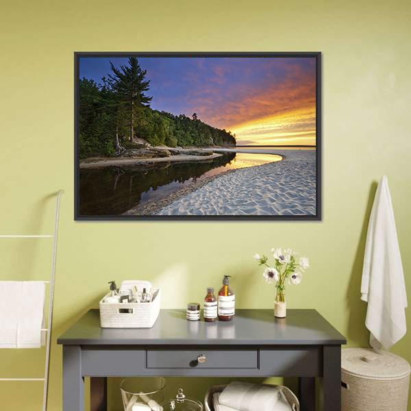 Miners Beach Michigan Canvas Wall Art-3 Horizontal-Gallery Wrap-25" x 16"-Tiaracle