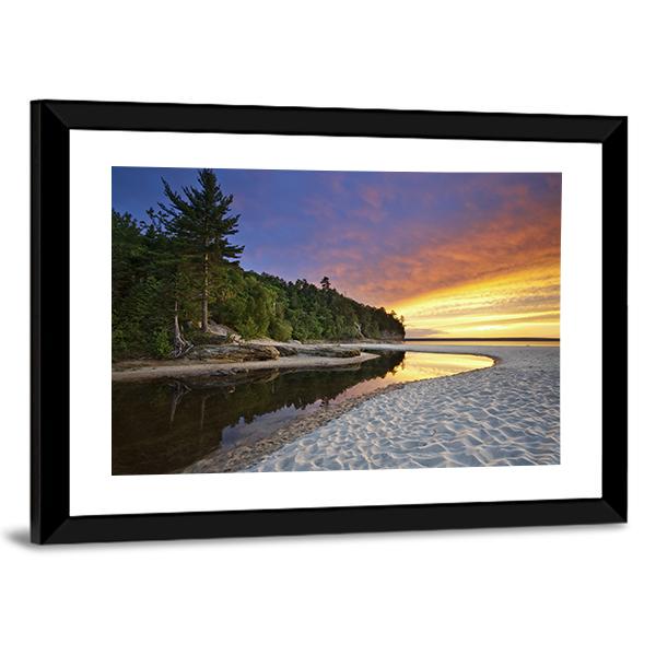 Miners Beach Michigan Canvas Wall Art-3 Horizontal-Gallery Wrap-25" x 16"-Tiaracle