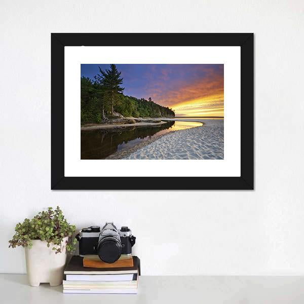 Miners Beach Michigan Canvas Wall Art-3 Horizontal-Gallery Wrap-25" x 16"-Tiaracle