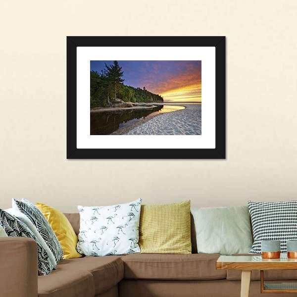Miners Beach Michigan Canvas Wall Art-3 Horizontal-Gallery Wrap-25" x 16"-Tiaracle